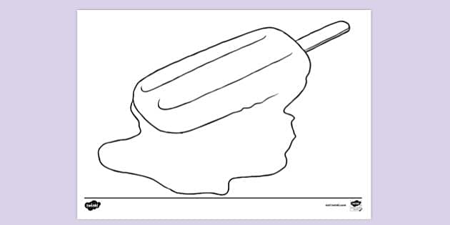 FREE! - Melt Ice Lolly Colouring Sheet: Colouring | Colouring Sheets