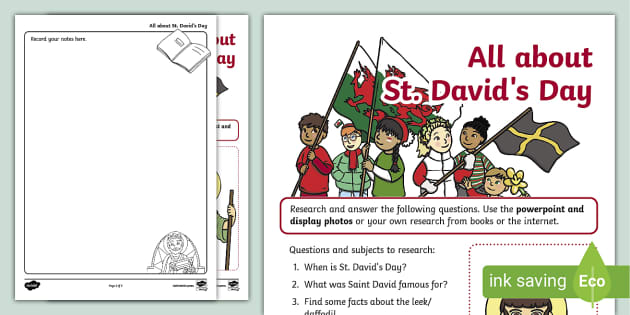 Saint David's Day: Enquiry Based Learning PS2 (Teacher-Made)