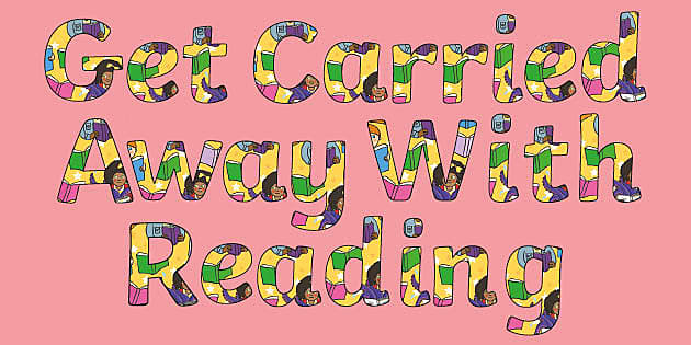 👉 Get Carried Away with Books Display Lettering - display lettering