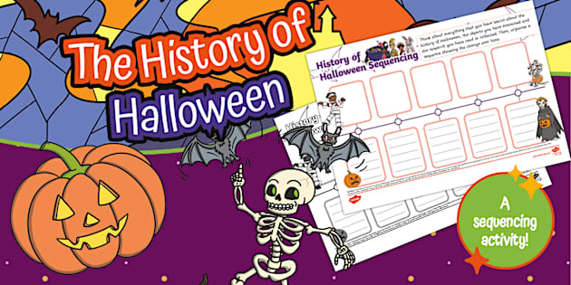 The History of Halloween Sequencing Worksheet