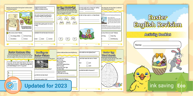 year 2 easter homework