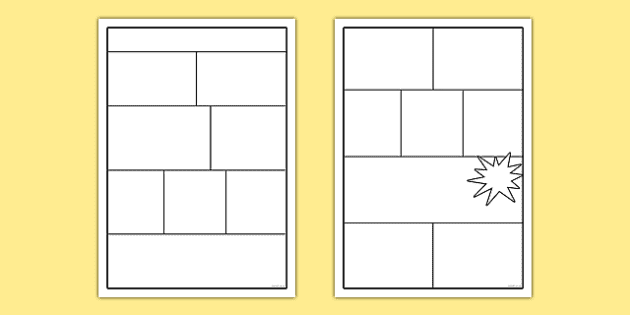 Templates Graphic Novels - Buy Comic Sketch Book 4 Different Blank Templates 8 5 X 11 110 Blank Comic Book Pages A Variety Of Comic Strip Templates For Adults And Kids To Create Comics And Graphic Novels