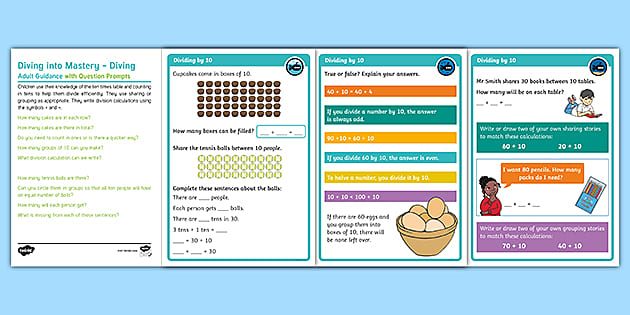 👉 White Rose Maths Complementing Year 2 Divide by 10