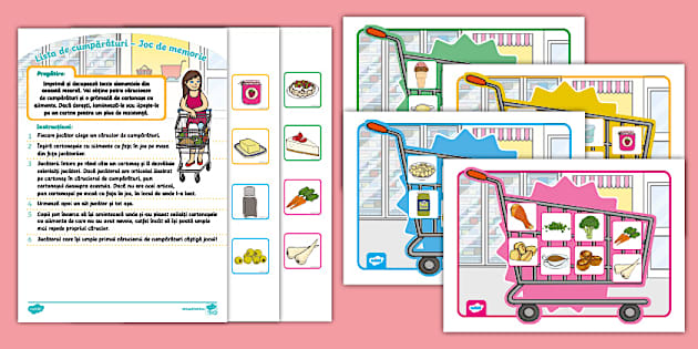 Lista de cumpărături – Joc de memorie