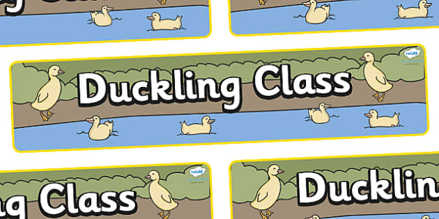 FREE! - Duckling Themed Classroom Display Banner - Twinkl