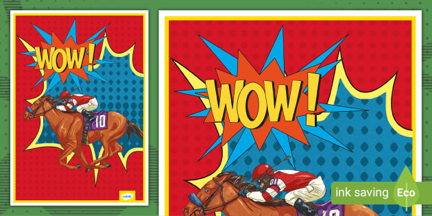 Cusco Pompeji Forgænger Horse Pop Art Display Poster (teacher made) - Twinkl