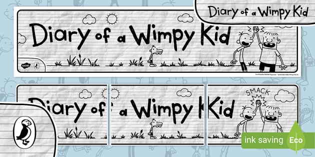 FREE! - Diary of a Wimpy Kid: Display Banner - Twinkl