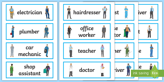 different types of occupations