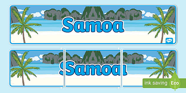 FREE! - Samoa Display Banner (teacher made) - Twinkl