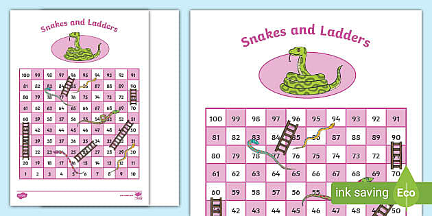 Snakes & Ladders Game, for Kids Ages 3 and up 