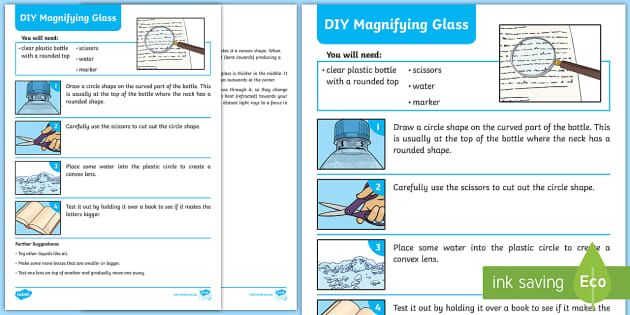 Magnifying Glass Science Craft Instructions - Science - F-6