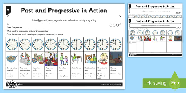 differentiated-past-and-progressive-tense-in-action-worksheet