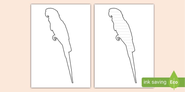 printable bird outline template