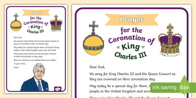 Prayers for the Coronation of King Charles III