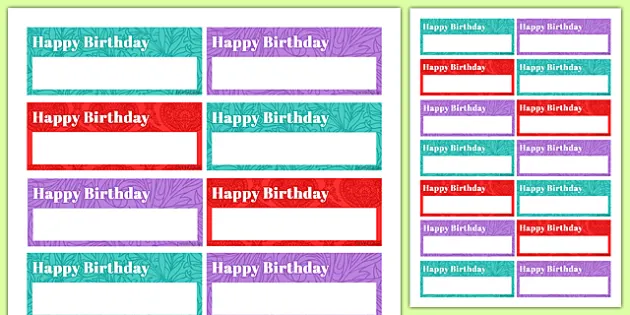 100th Birthday Party Name Tags (Teacher-Made)
