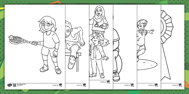 Sports Day Colouring Pages - Twinkl