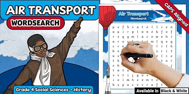 Grade 4 Social Science – Air Transport - Wordsearch