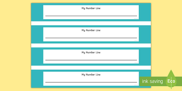 blank maths number line printable maths resources