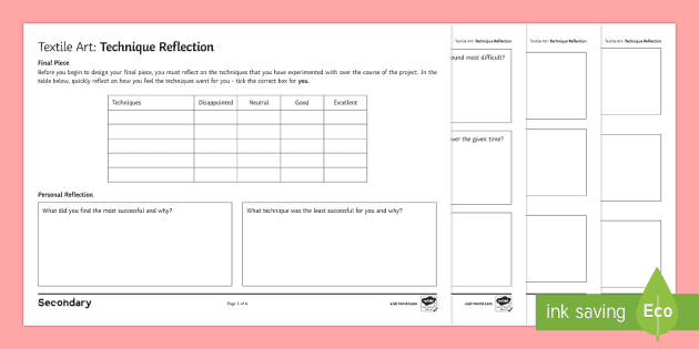 textiles final piece plan worksheet worksheet