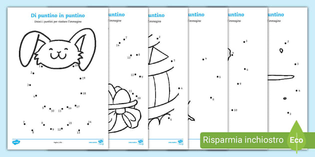 Unisci i puntini: Pasqua (teacher made) - Twinkl