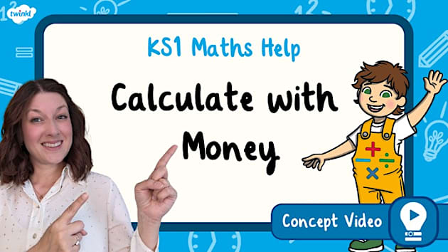 👉 Calculate with Money (Measurement) | KS1 Maths Concept Video