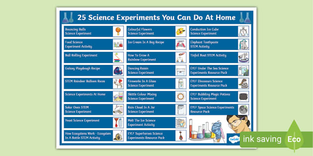 25 science experiments