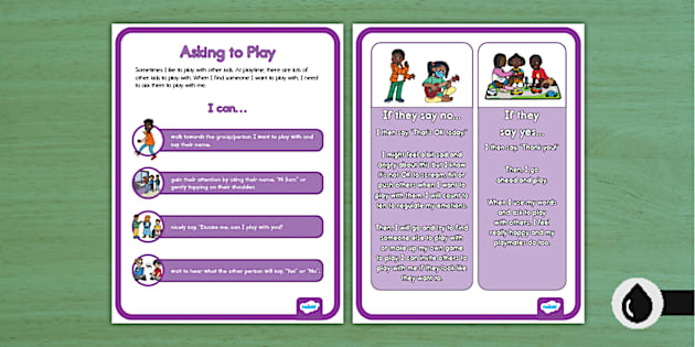 Asking to Play Poster (teacher made) - Twinkl