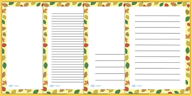 leaf border paper