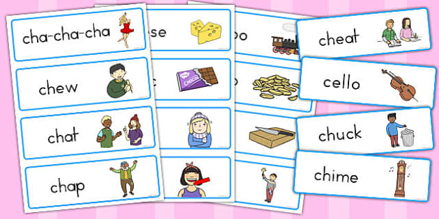 ch Sound Word Cards teacher made Twinkl