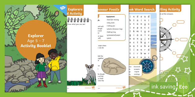 Explorers-Themed Activity Booklets (Ages 5 - 7) - Twinkl