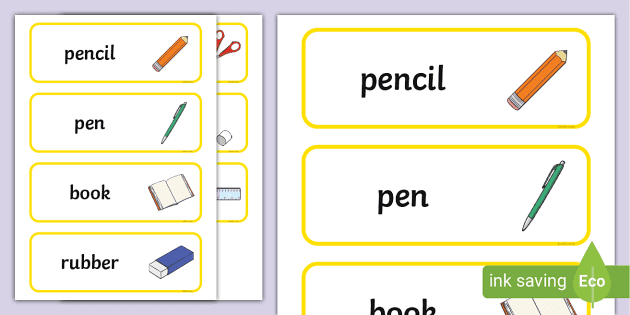 Kids vocabulary - School Supplies - Learn English for kids