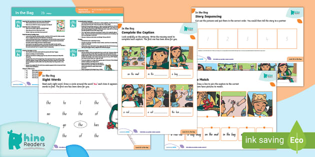 Level 2b In the Bag Guided Reading Pack (Teacher-Made)