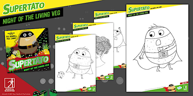 FREE! - Supertato: Halloween Colouring Pages (teacher made)