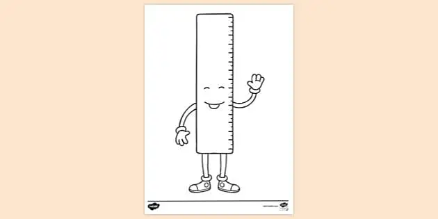 Millimetre Ruler Colouring Sheet (Teacher-Made) - Twinkl