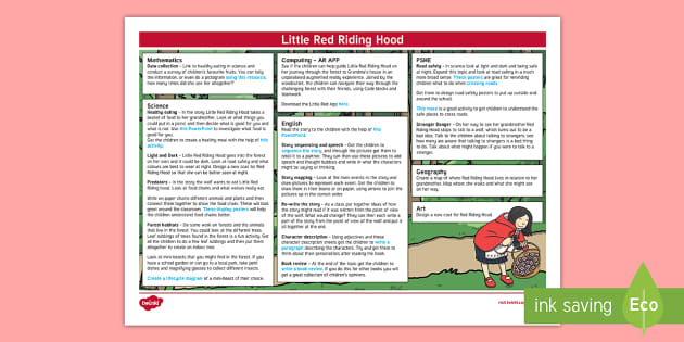 Little Red Riding Hood Lesson Plan Ideas KS1 (teacher made)