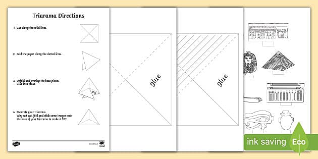 Ancient Egypt Triarama Activity (Lehrer Gemacht) - Twinkl