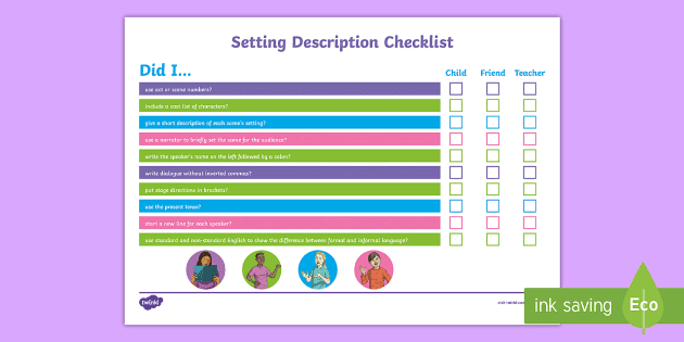 Uks2 Setting Description Checklist Teacher Made Uks2 Setting Description Checklist Teacher Made