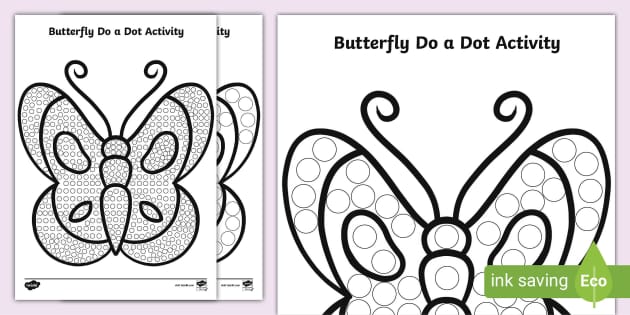 FREE Butterfly Do A Dot Activity Hecho Por Educadores free-butterfly-do-a-dot-activity-hecho-por-educadores