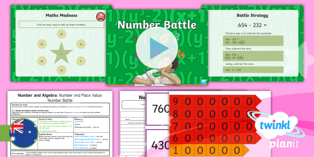 PlanIt Mathematics Year 4 Number and Algebra: Number and Place Value ...