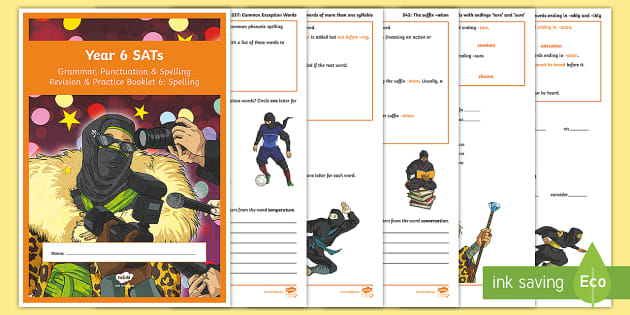 spag revision year 6 worksheets teacher made