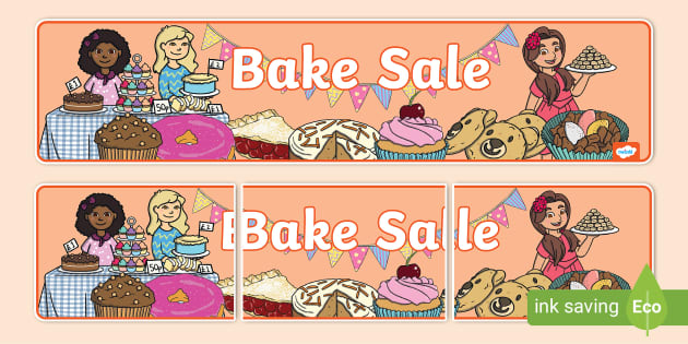 Bake Sale Banner (teacher made) - Twinkl