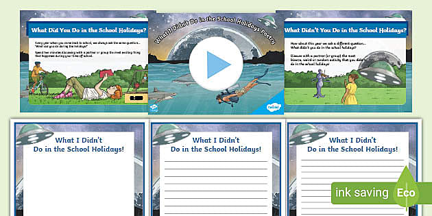 KS2 What I Didn t Do In The School Holidays Poetry Activity