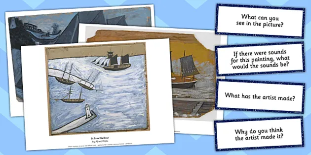 Alfred Wallis Photo Pack and Prompt Questions (teacher made)