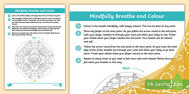 Mindful Breath Doodle for Kids