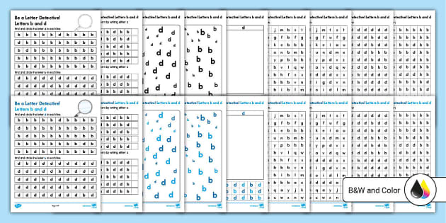 Letter Discrimination: Letters B And D Activities - Twinkl