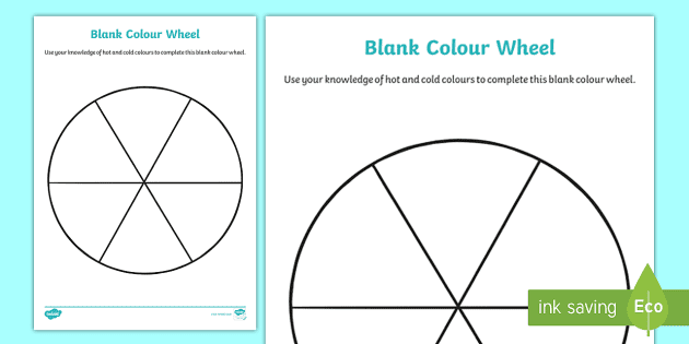 blank color wheel 6 circles