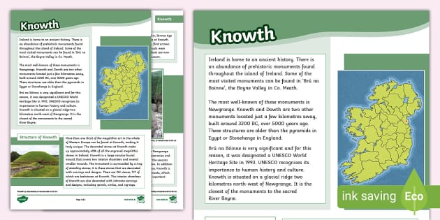 Knowth Fact File (teacher Made) - Twinkl