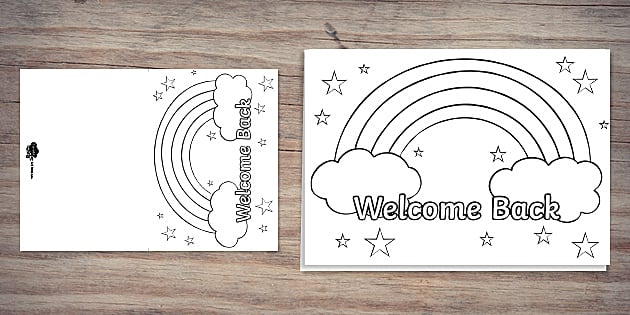 welcome-back-rainbow-colouring-card-twinkl-party-twinkl