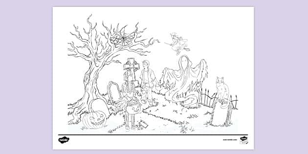 FREE! - Halloween Themed Colouring | Colouring Sheets