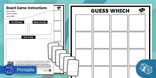 Design Your Own Guess Which Board Game for Family Fun